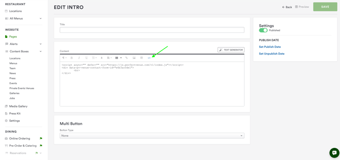 Embed Form Full View