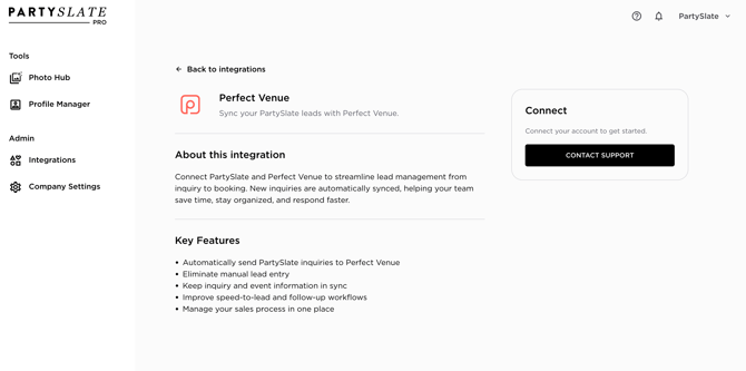 PV on Partyslate Integration Page